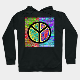 yoga peace symbol Hoodie